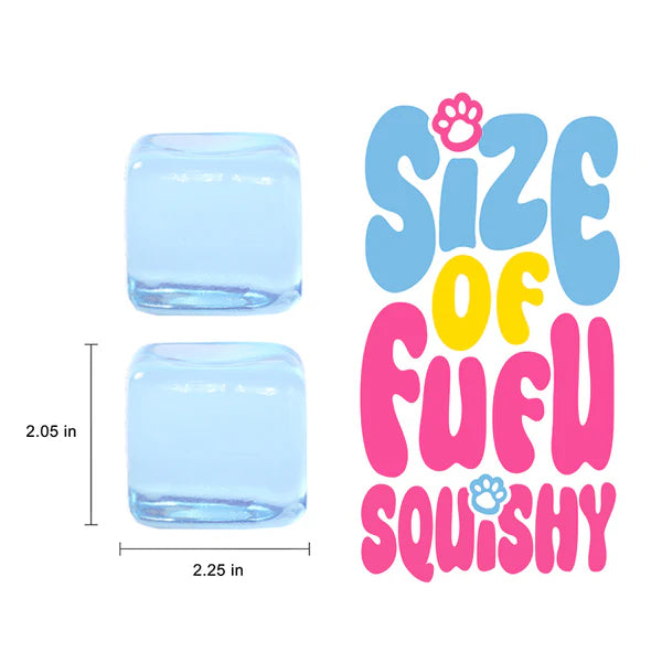 170g Crystal Blue Ice Cube Taba Squishy